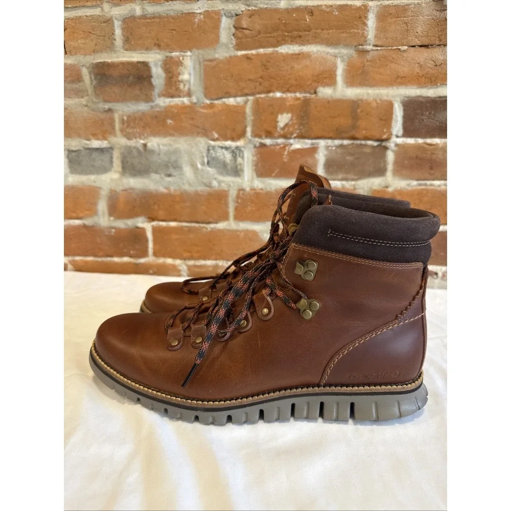 Cole‎ Haan Men's ZeroGrand Waterproof Hiker Boot British Tan Style C30405